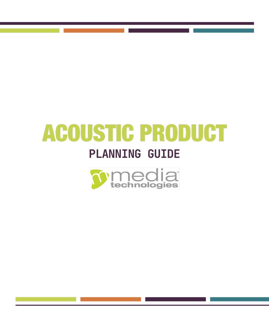 Acoustic Product Planning Guide