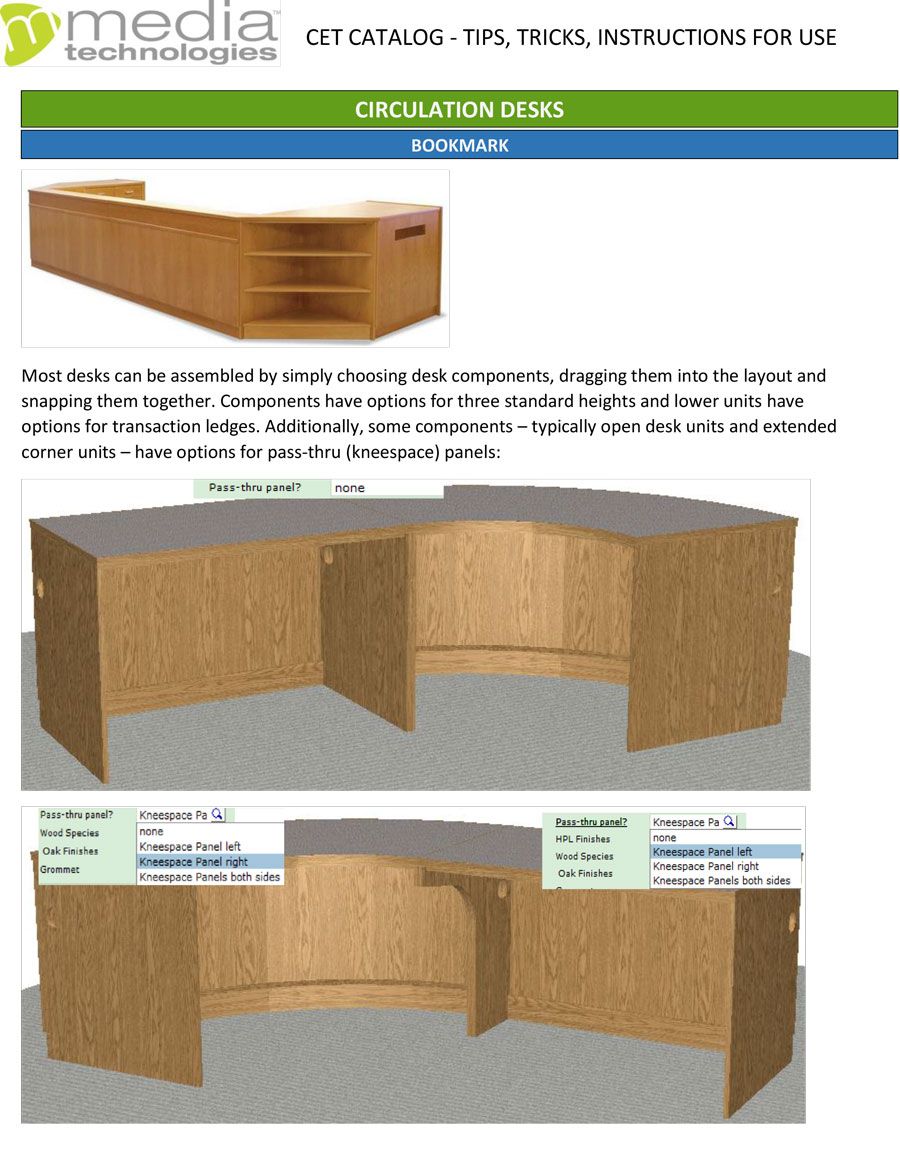 CET Instructions Circulation Desks